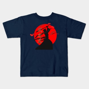 Samurai way of the warior Kids T-Shirt